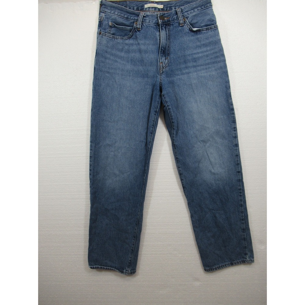 Levi's 94 Baggy Jeans Women 28 x 31 Blue Straight Leg Medium Wash